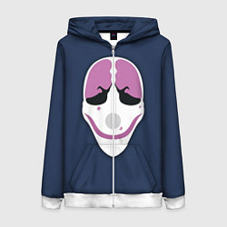 Толстовка на молнии женская Payday Face, цвет: 3D-белый