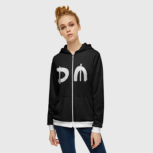 Женская толстовка на молнии DM Rock / 3D-Белый – фото 3