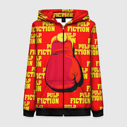 Толстовка на молнии женская Pulp Fiction: Boxing glove, цвет: 3D-черный