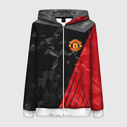 Женская толстовка на молнии FC Manchester United: Abstract