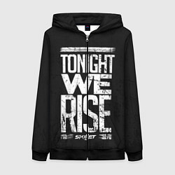 Толстовка на молнии женская Skillet: We Rise, цвет: 3D-черный