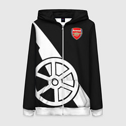 Толстовка на молнии женская FC Arsenal: Exclusive, цвет: 3D-белый