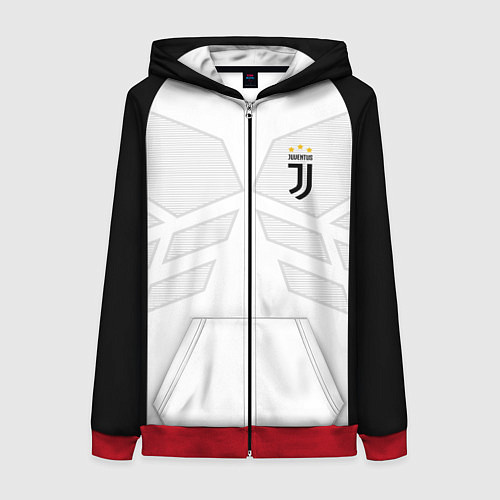 Женская толстовка на молнии JUVENTUS SPORT / 3D-Красный – фото 1