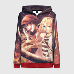 Женская толстовка на молнии Satsuriku no Tenshi