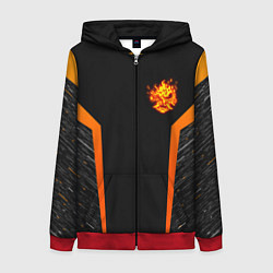 Женская толстовка на молнии Cyberpunk 2077: Samurai Style