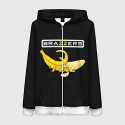 Толстовка на молнии женская Brazzers: Black Banana, цвет: 3D-белый