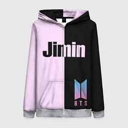 Толстовка на молнии женская BTS Jimin, цвет: 3D-меланж