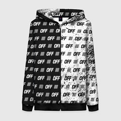 Толстовка на молнии женская Off-White: Black & White, цвет: 3D-черный