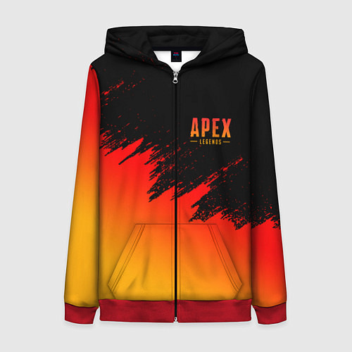 Женская толстовка на молнии Apex Sprite / 3D-Красный – фото 1