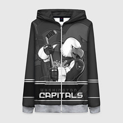 Женская толстовка на молнии Washington Capitals: Mono