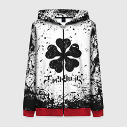 Женская толстовка на молнии ЧЁРНЫЙ КЛЕВЕР