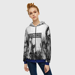 Толстовка на молнии женская LINDEMANN: Black Fire, цвет: 3D-синий — фото 2