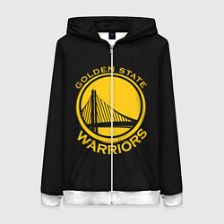 Толстовка на молнии женская GOLDEN STATE WARRIORS, цвет: 3D-белый