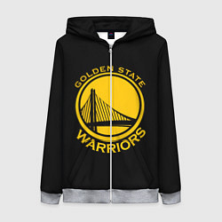 Толстовка на молнии женская GOLDEN STATE WARRIORS, цвет: 3D-меланж