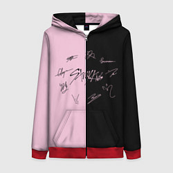 Толстовка на молнии женская STRAY KIDS, цвет: 3D-красный