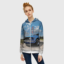 Толстовка на молнии женская Mustang, цвет: 3D-белый — фото 2