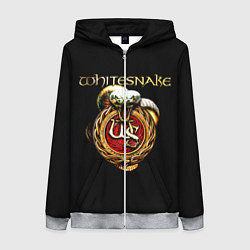 Женская толстовка на молнии Whitesnake