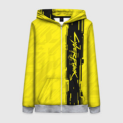 Толстовка на молнии женская CYBERPUNK 2077, цвет: 3D-меланж