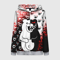 Женская толстовка на молнии MONOKUMA