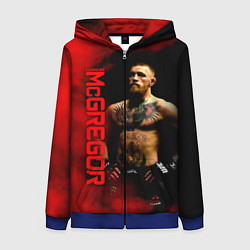 Женская толстовка на молнии Конор МакГрегор