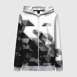 Толстовка на молнии женская BMW, цвет: 3D-меланж