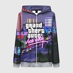 Женская толстовка на молнии Grand Theft Auto Vice City