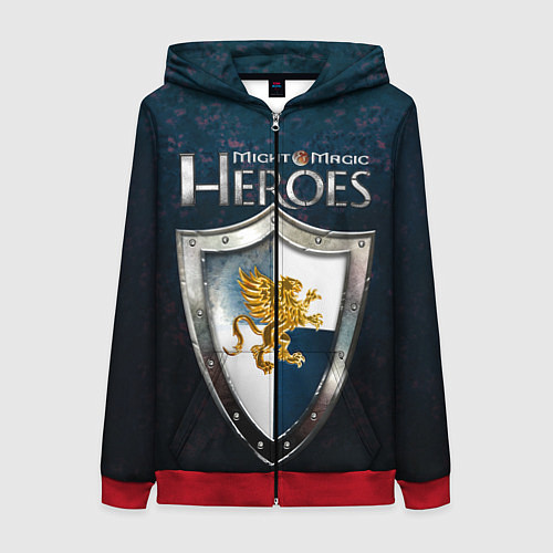 Женская толстовка на молнии Heroes of Might and Magic / 3D-Красный – фото 1