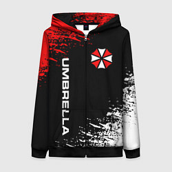 Толстовка на молнии женская UMBRELLA CORPORATION, цвет: 3D-черный