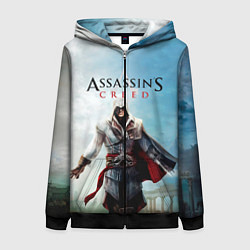 Толстовка на молнии женская Assassins Creed, цвет: 3D-черный