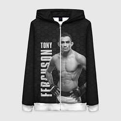 Толстовка на молнии женская EL CUCUY Tony Ferguson, цвет: 3D-белый