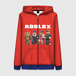 Толстовка на молнии женская ROBLOX, цвет: 3D-синий