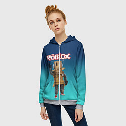 Толстовка на молнии женская ROBLOX, цвет: 3D-меланж — фото 2