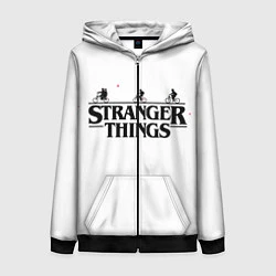 Толстовка на молнии женская STRANGER THINGS, цвет: 3D-черный