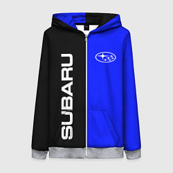 Женская толстовка на молнии SUBARU