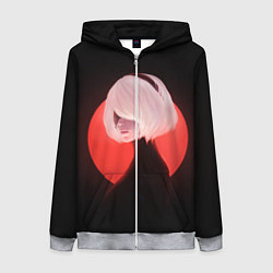 Женская толстовка на молнии 2b Nier Black