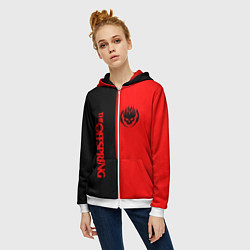 Толстовка на молнии женская THE OFFSPRING, цвет: 3D-белый — фото 2