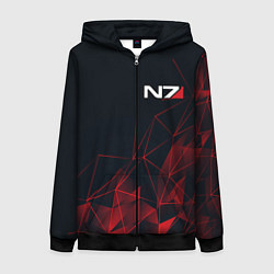 Женская толстовка на молнии MASS EFFECT N7