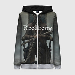 Толстовка на молнии женская Bloodborne, цвет: 3D-меланж