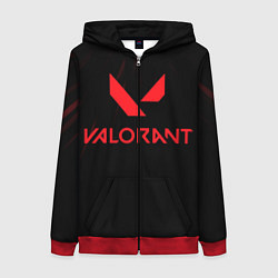Женская толстовка на молнии VALORANT