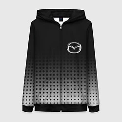 Толстовка на молнии женская Mazda, цвет: 3D-черный