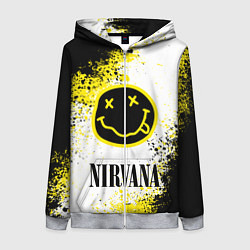 Толстовка на молнии женская NIRVANA, цвет: 3D-меланж