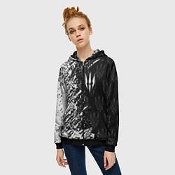 Толстовка на молнии женская The Witcher, цвет: 3D-черный — фото 2