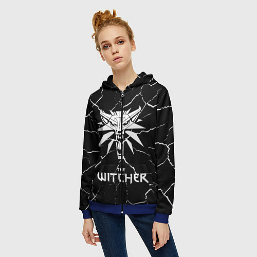 Женская толстовка на молнии The Witcher / 3D-Синий – фото 3