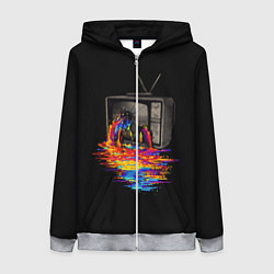 Женская толстовка на молнии Треш