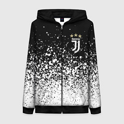 Толстовка на молнии женская JUVENTUS, цвет: 3D-черный