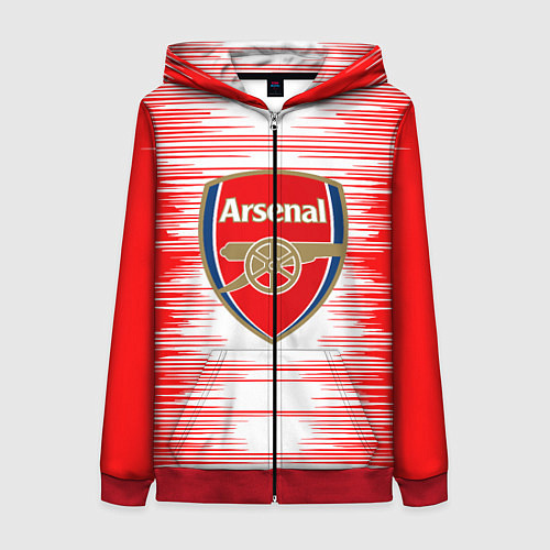 Женская толстовка на молнии ARSENAL / 3D-Красный – фото 1