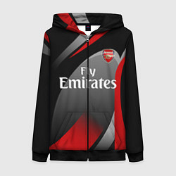 Толстовка на молнии женская ARSENAL UNIFORM, цвет: 3D-черный