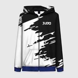 Толстовка на молнии женская Judo, цвет: 3D-синий