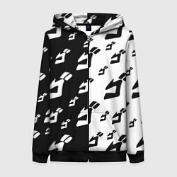 Толстовка на молнии женская JoJo Bizarre Adventure, цвет: 3D-черный