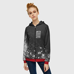 Толстовка на молнии женская LINDEMANN ЛИНДЕМАНН, цвет: 3D-красный — фото 2